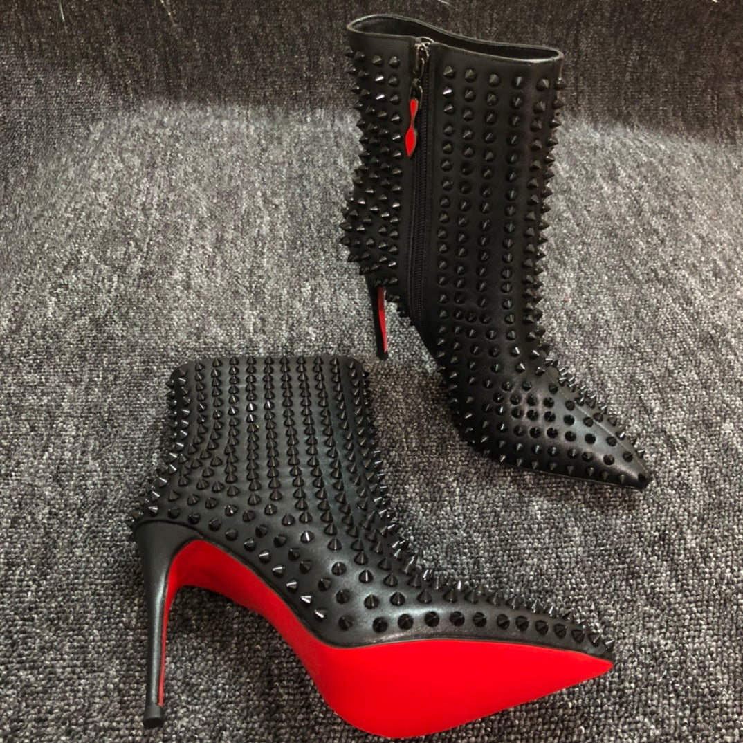 Christian Louboutin* new black Martin boots