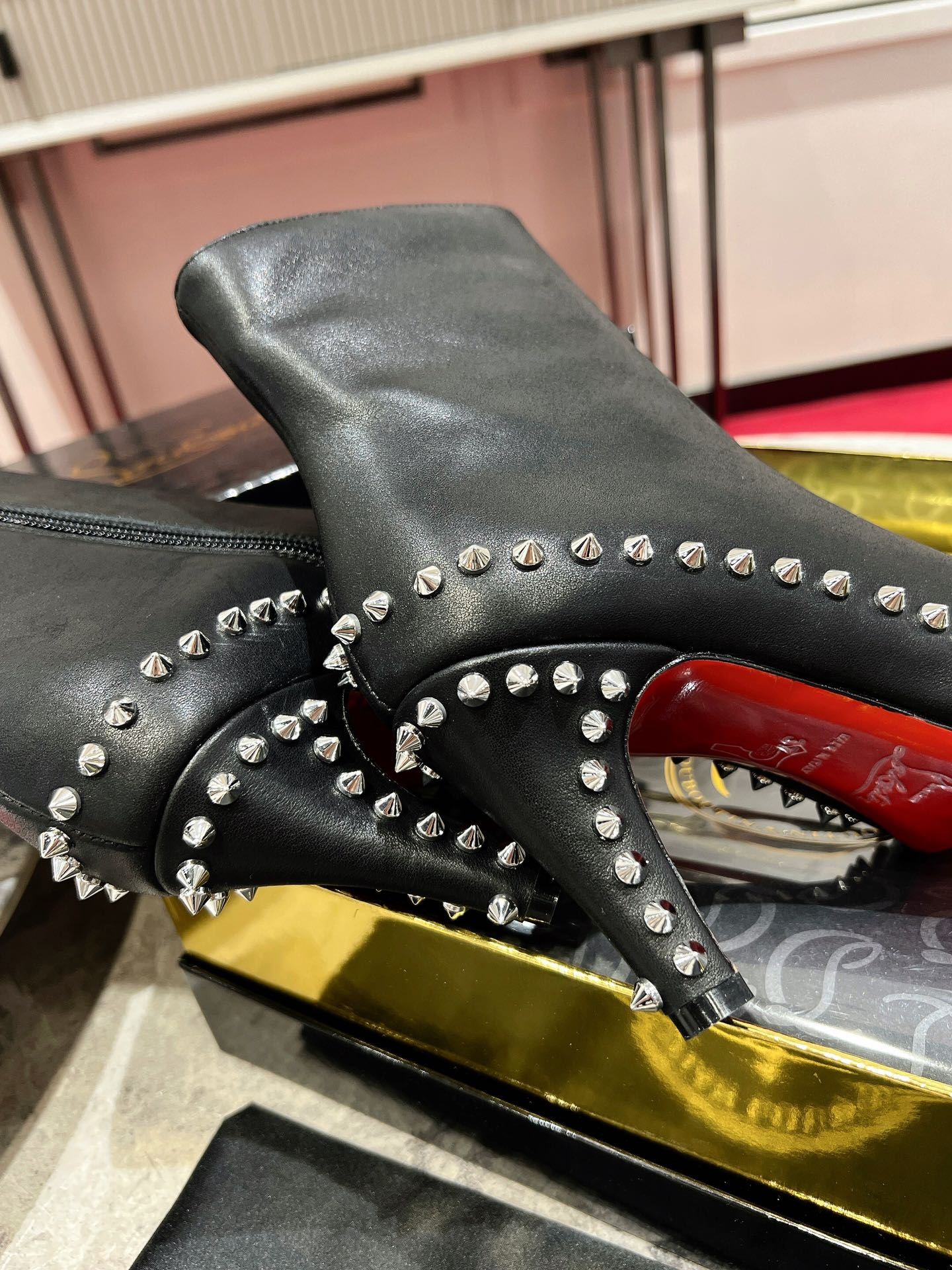 Christian Louboutin* new  1:1 VIP high quality pointed toe boots