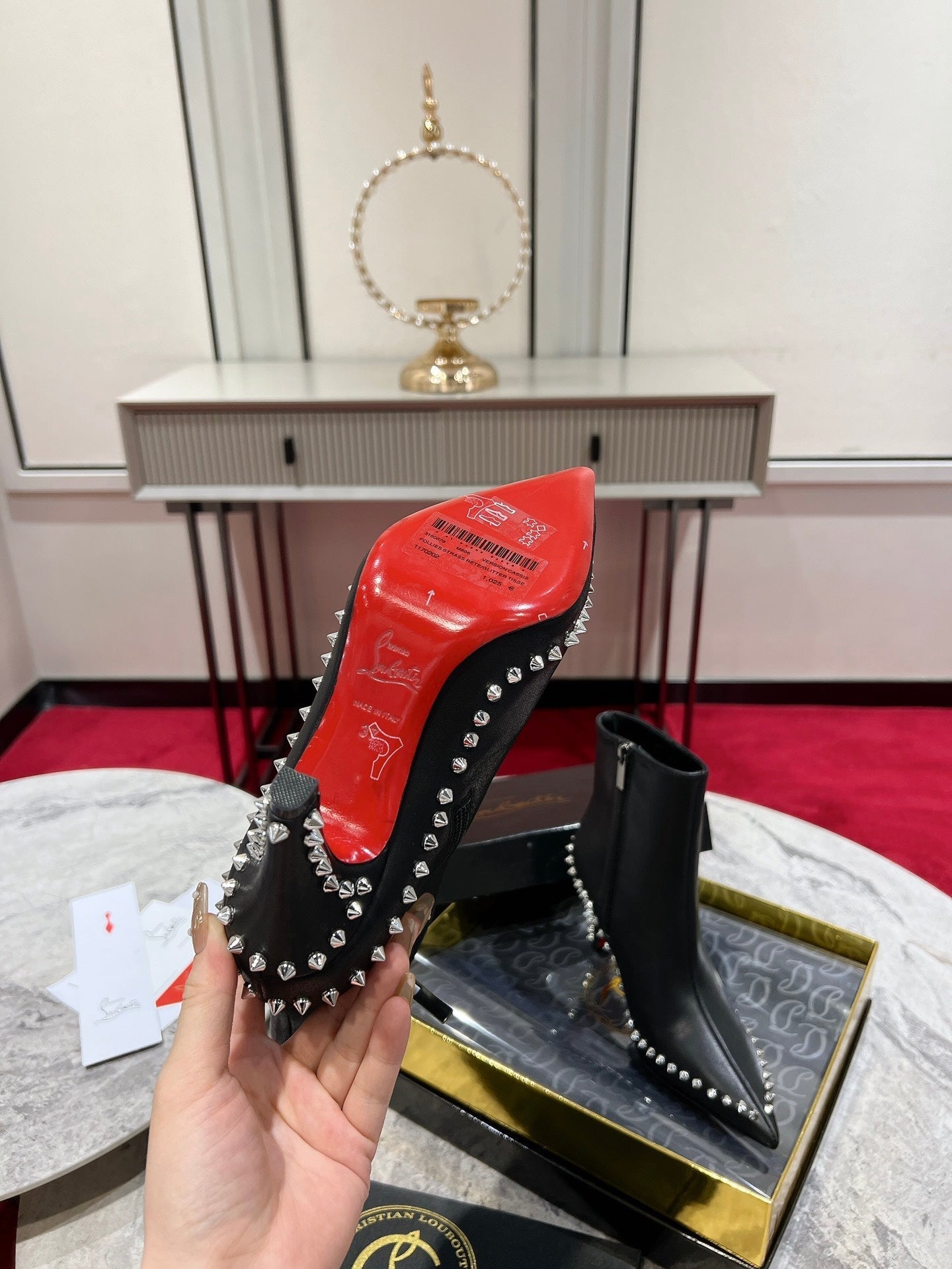 Christian Louboutin* new  1:1 VIP high quality pointed toe boots