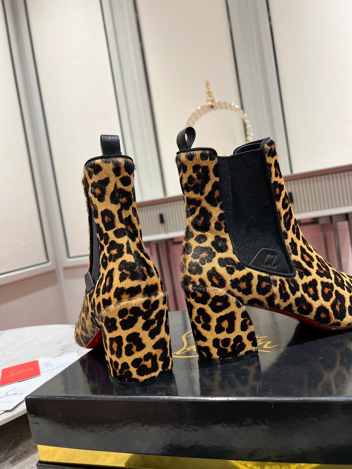 Christi* Loubout* 1:1 VIP  Top quality new leopard print boots