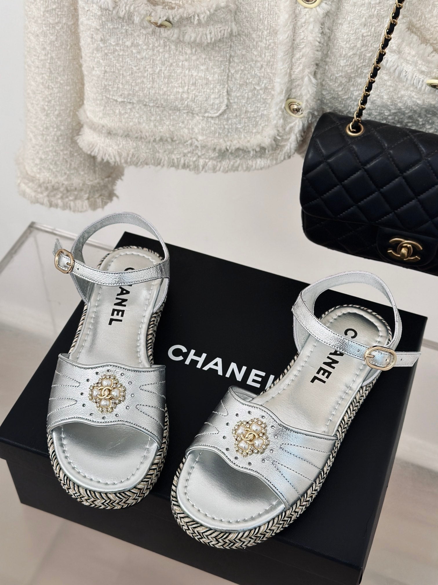 Double C hemp rope sole sandals VIP1:1