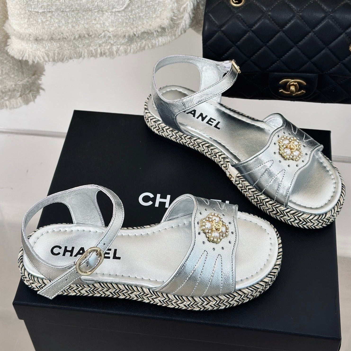 Double C hemp rope sole sandals VIP1:1