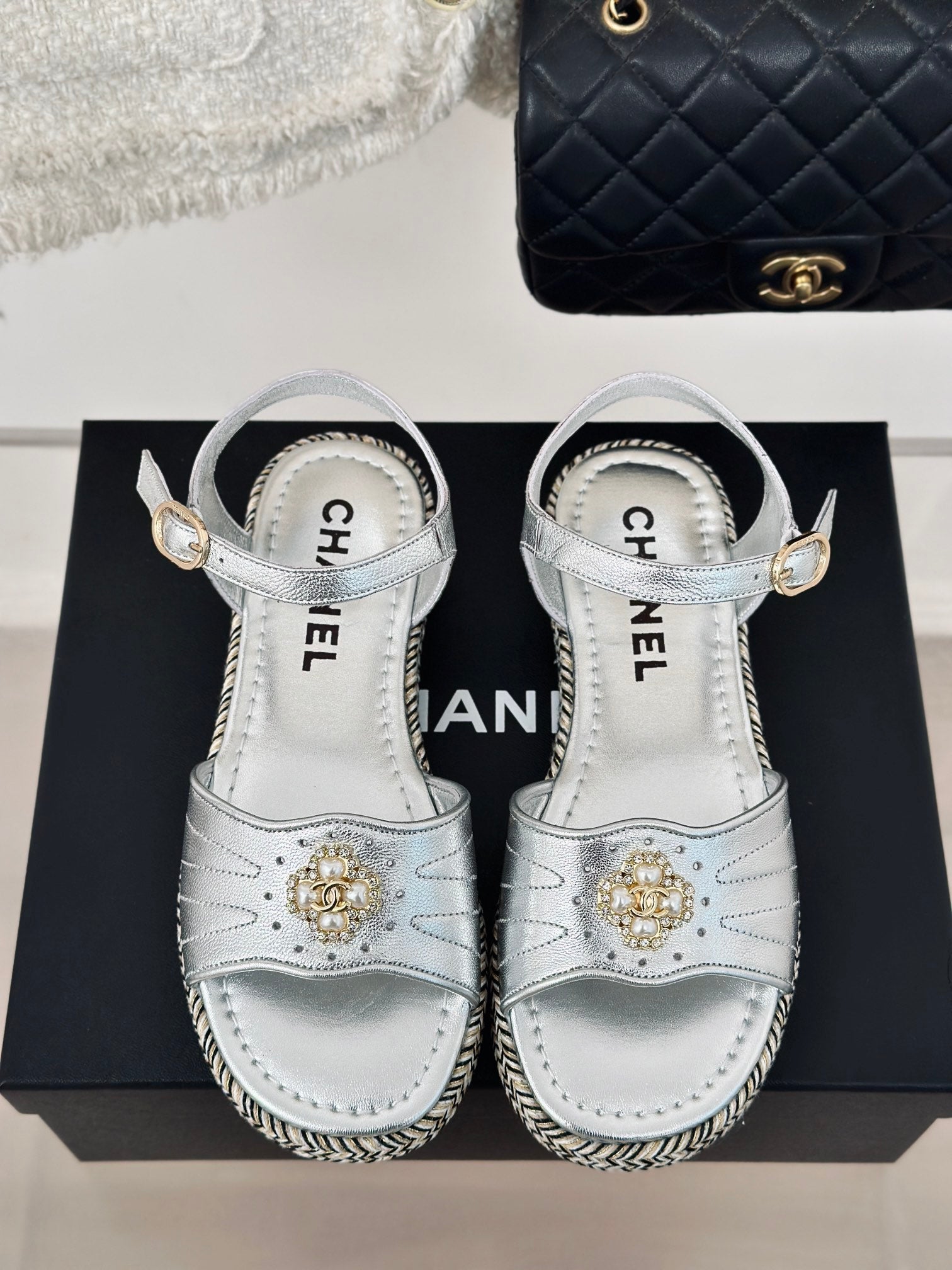 Double C hemp rope sole sandals VIP1:1