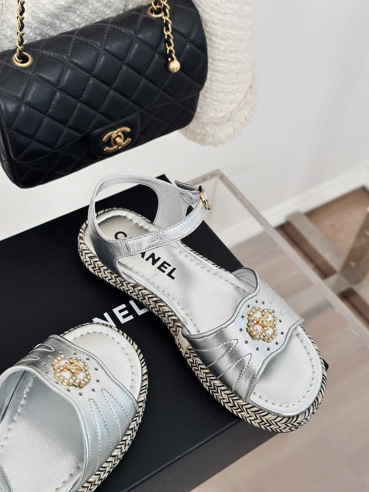 Double C hemp rope sole sandals VIP1:1