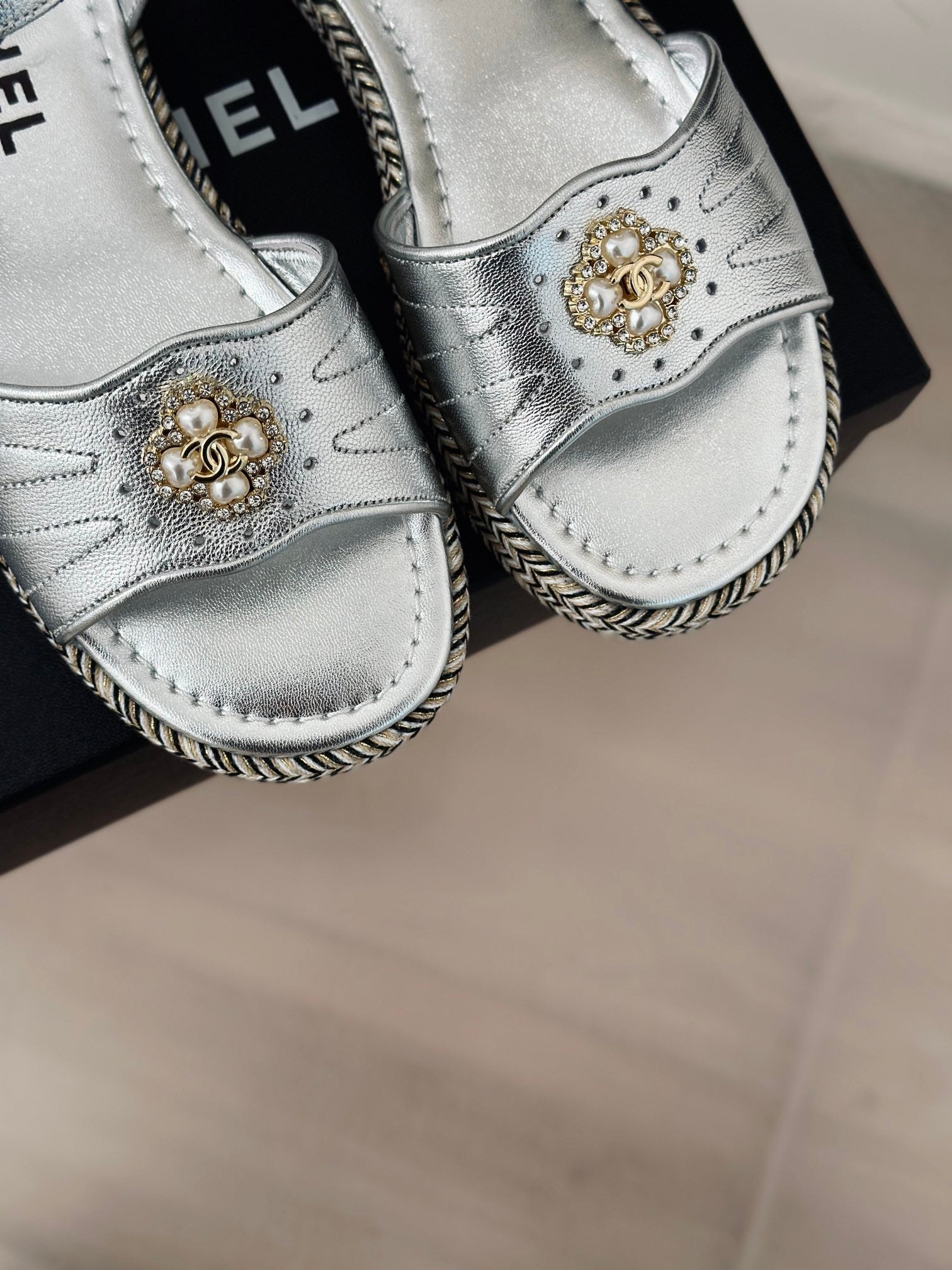 Double C hemp rope sole sandals VIP1:1