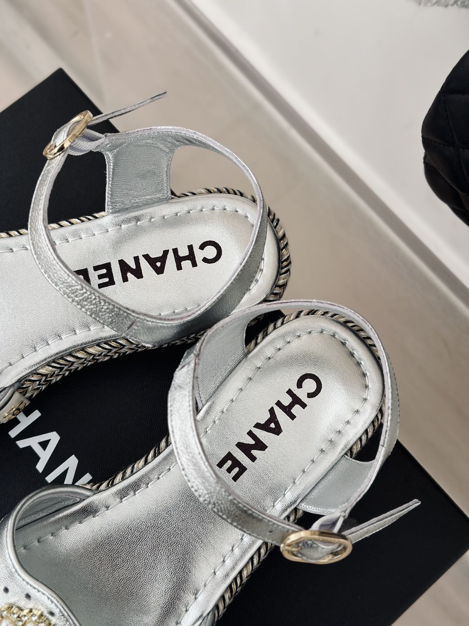 Double C hemp rope sole sandals VIP1:1