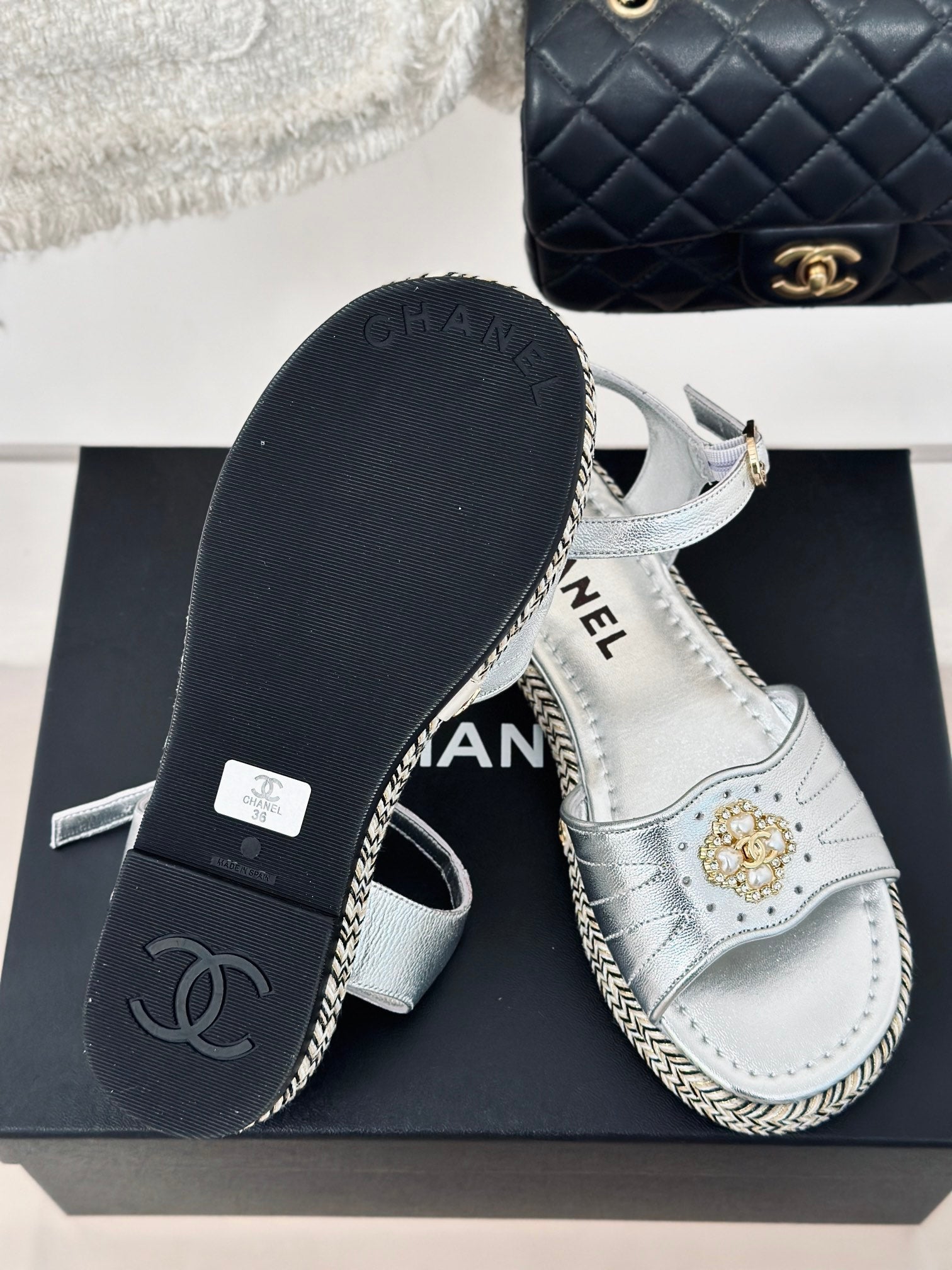 Double C hemp rope sole sandals VIP1:1