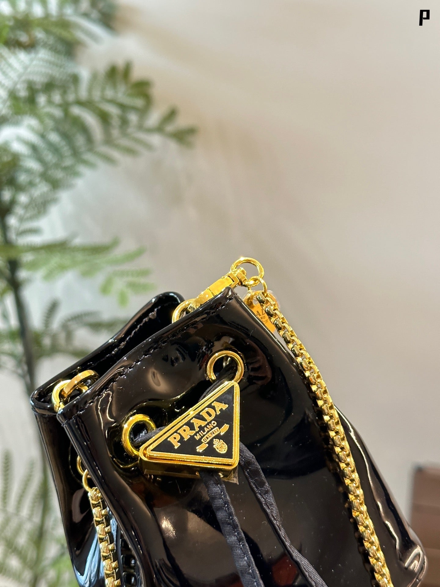 Mini P bucket bag