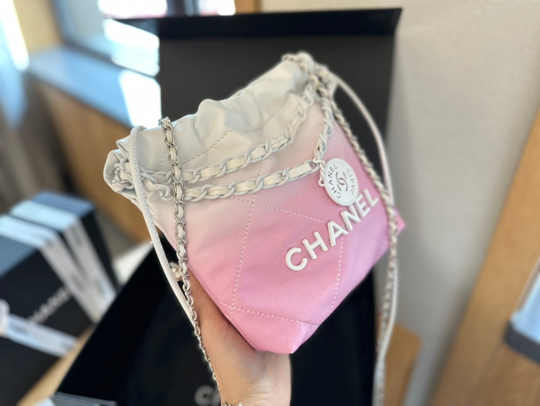 Pink CH Mini Garbage Bag