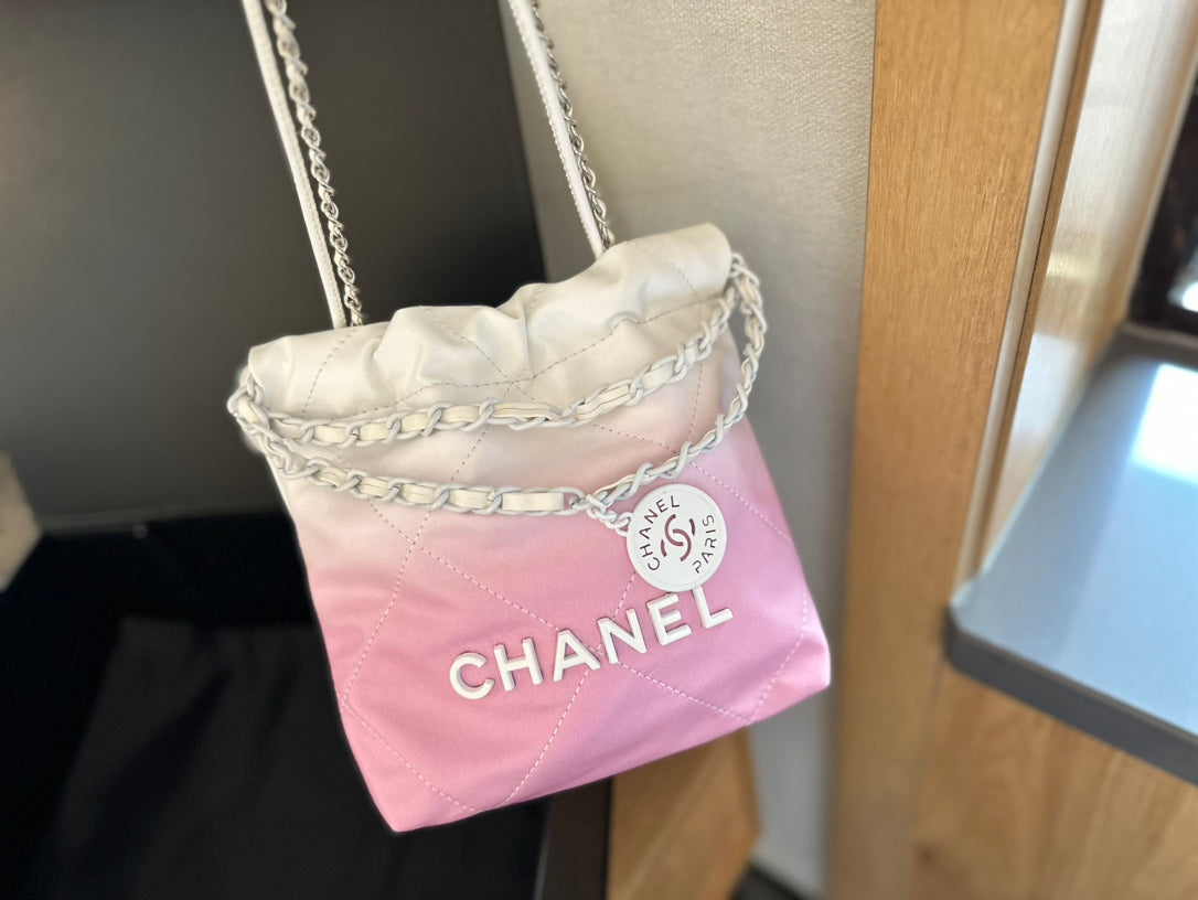Pink CH Mini Garbage Bag