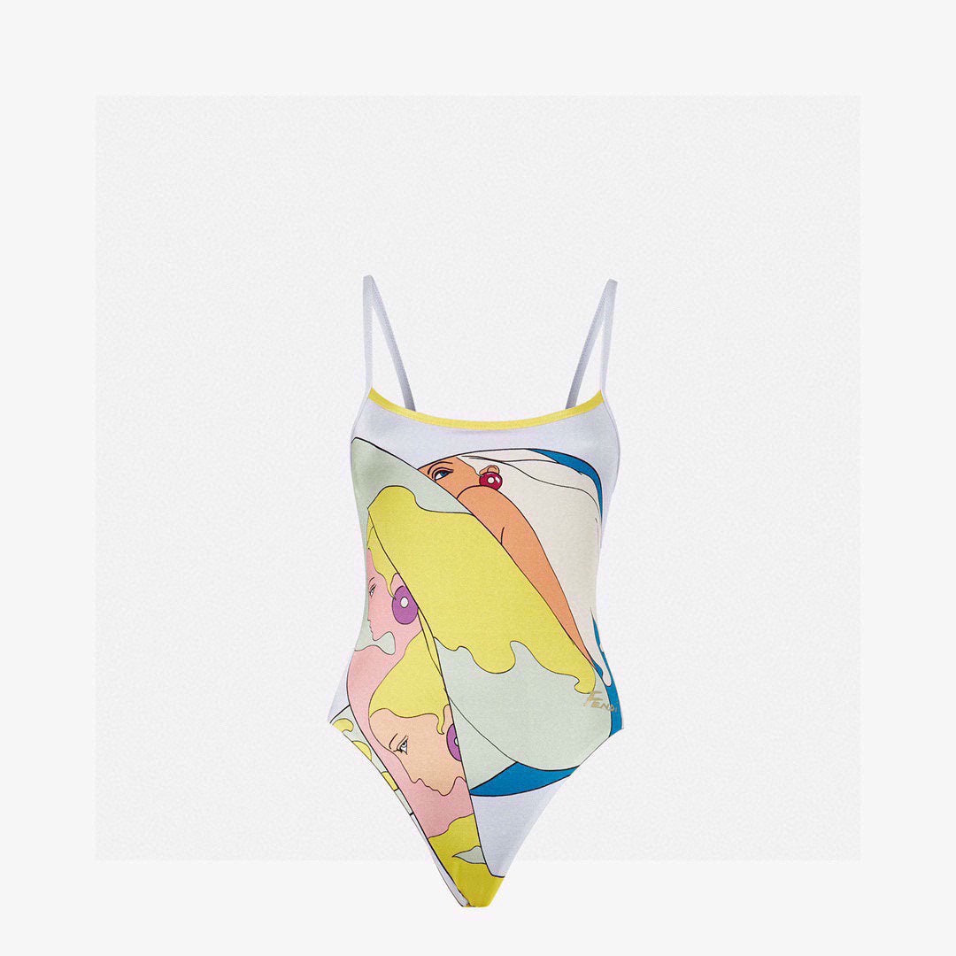 Mission Girl Contrast Color FD Bikini Swimsuit