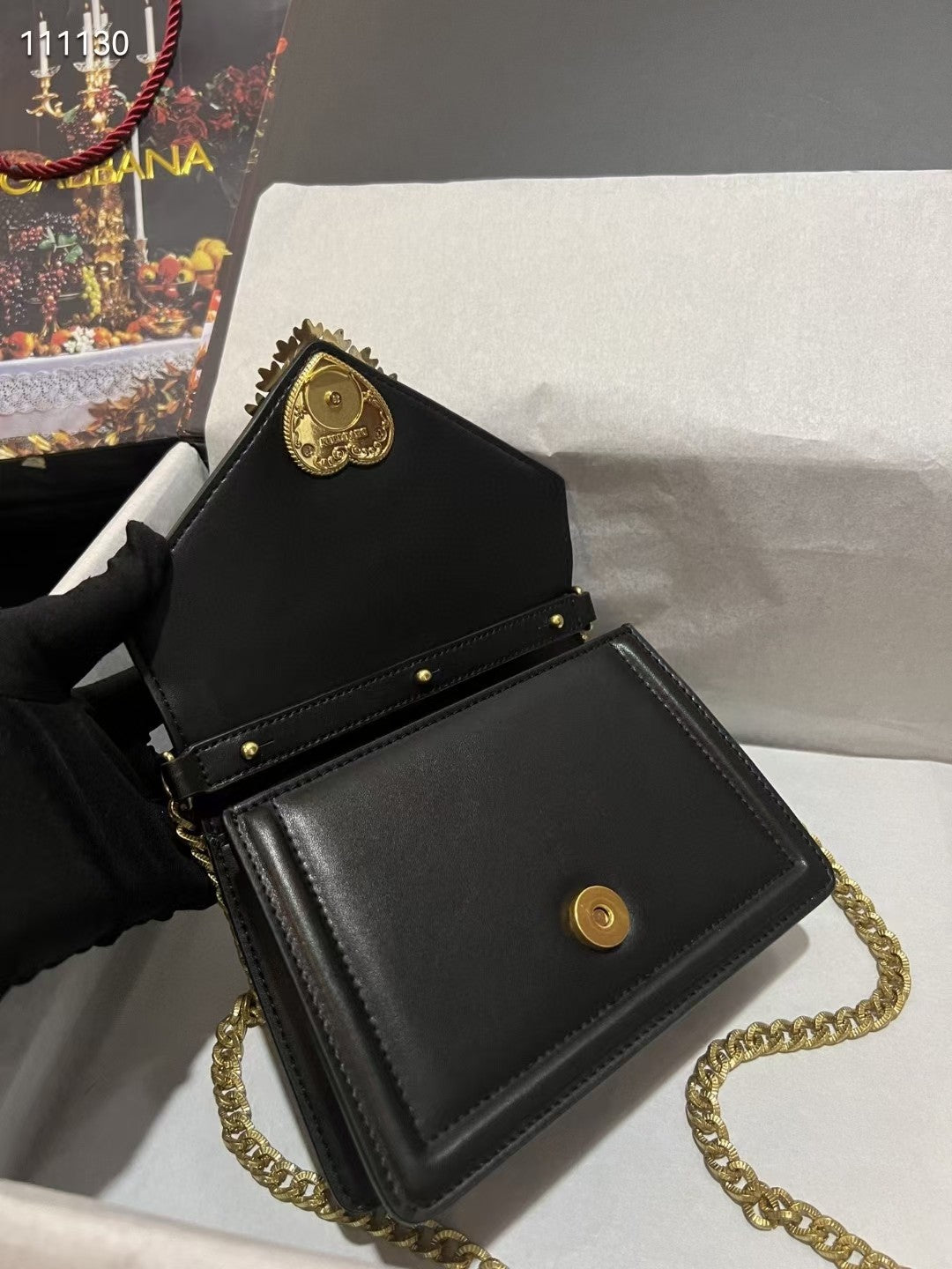 Multicolor chain DG handbag