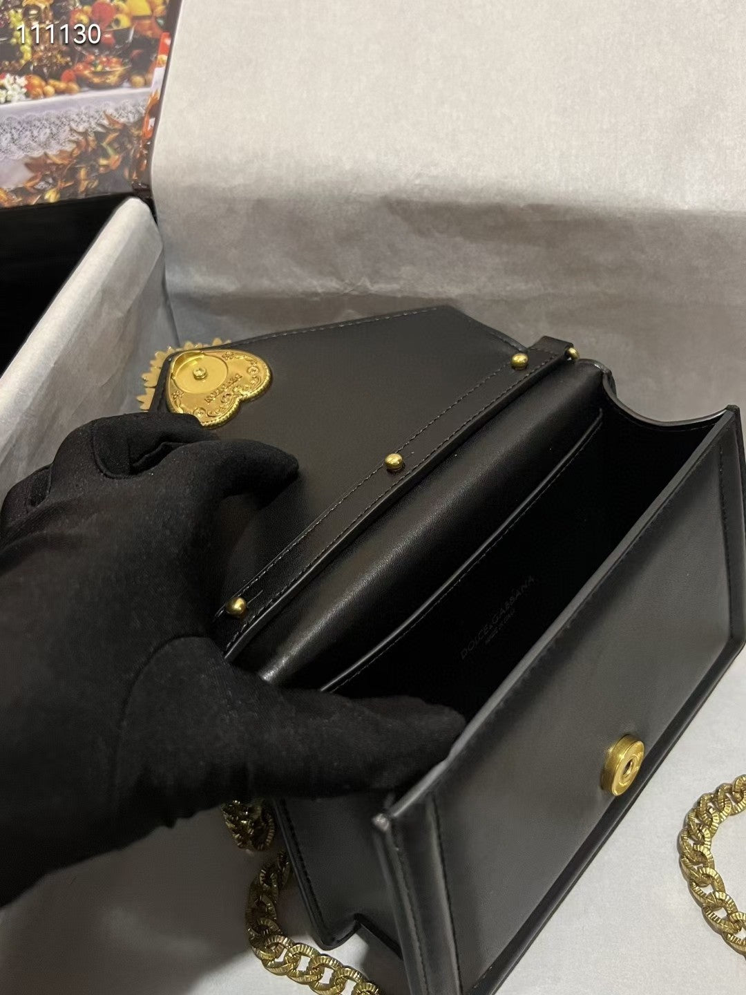 Multicolor chain DG handbag