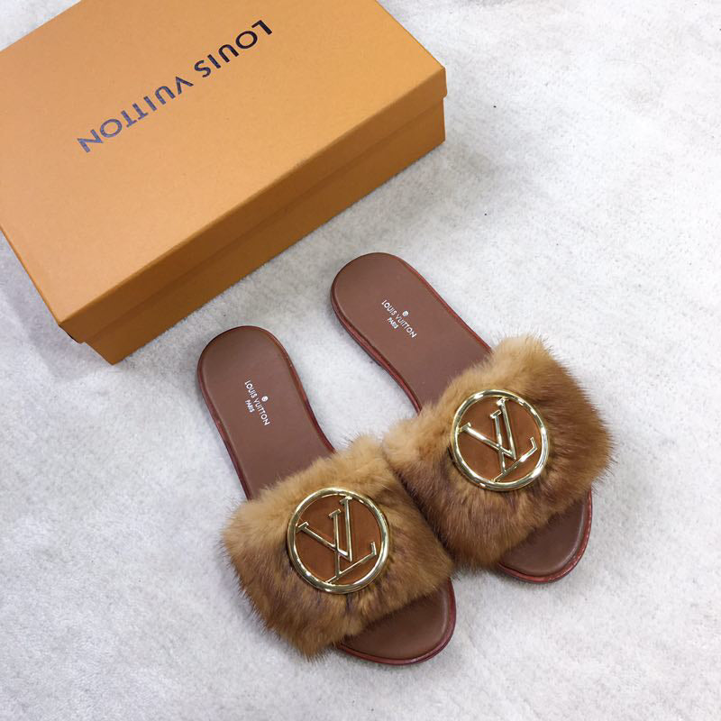 24 new mink fur slippers L***VIP 1：1