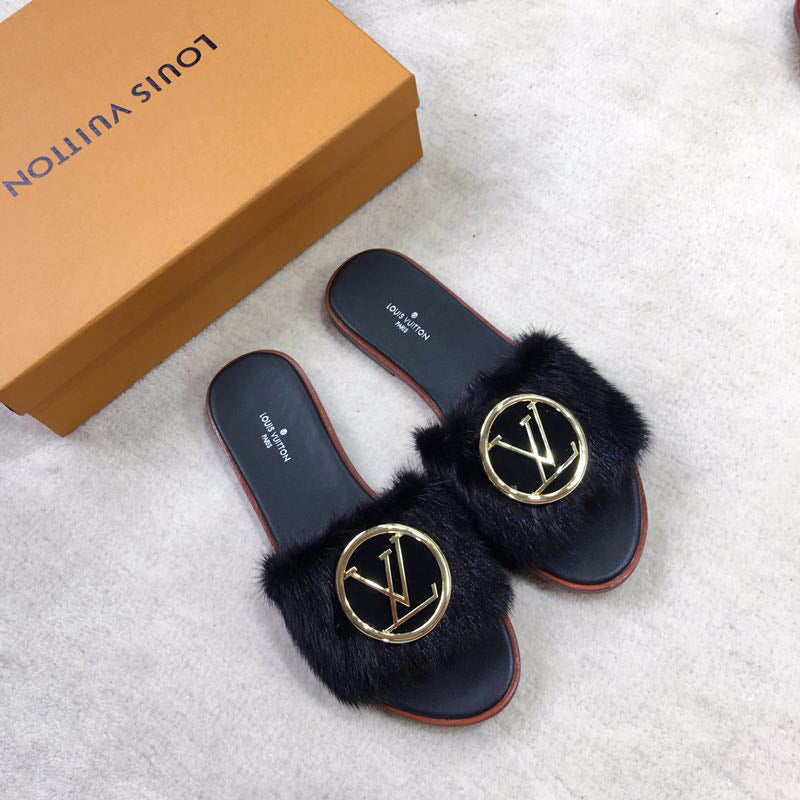 24 new mink fur slippers L***VIP 1：1