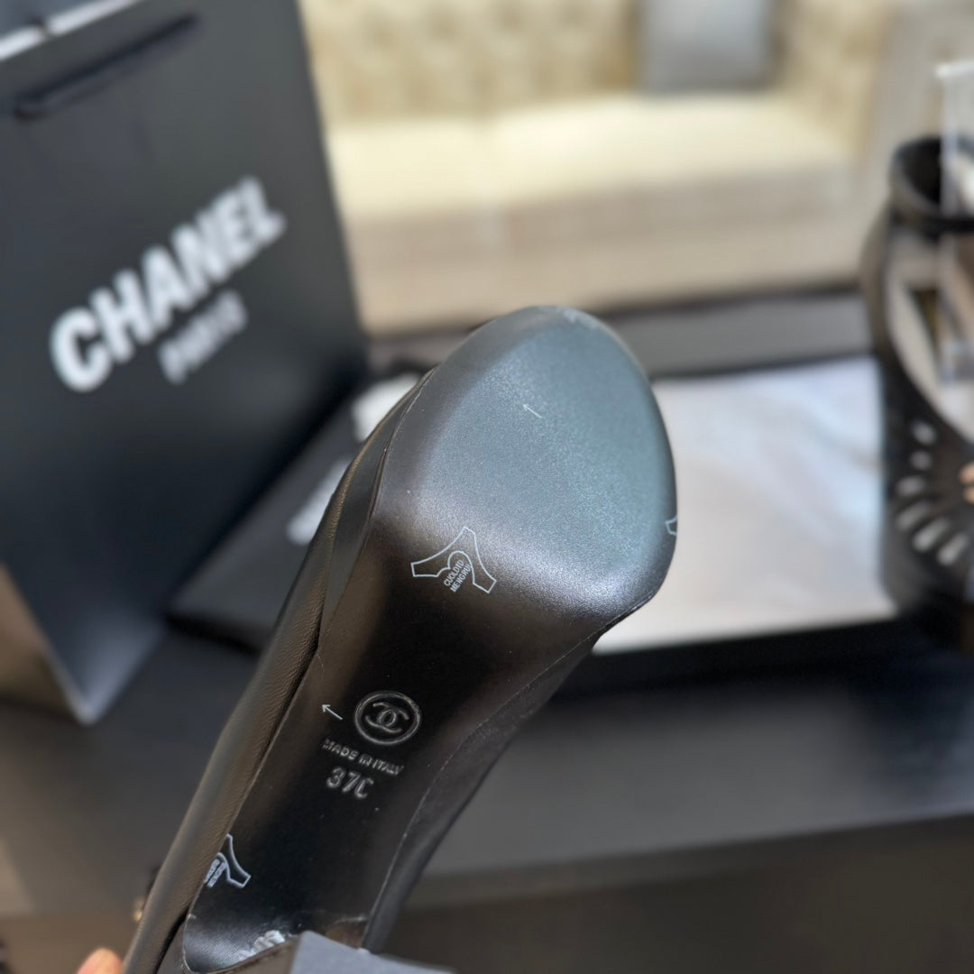 Ch*** new rhinestone super high heel sandals VIP 1:1