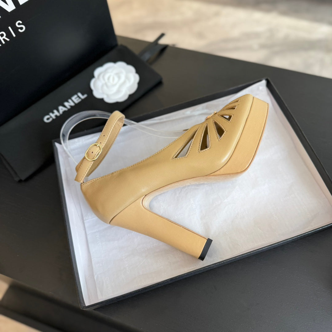 Ch*** new rhinestone super high heel sandals VIP 1:1