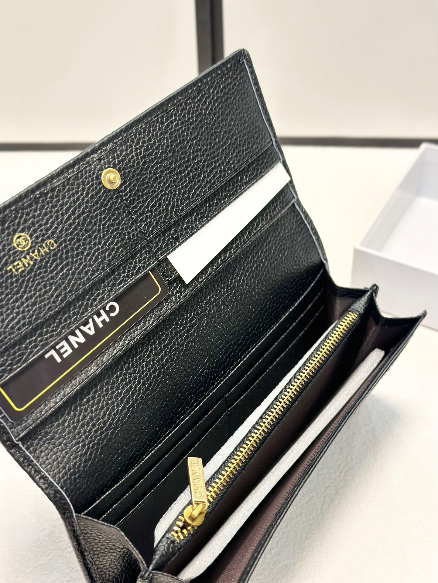 Black 2024SS Chanel Wallet