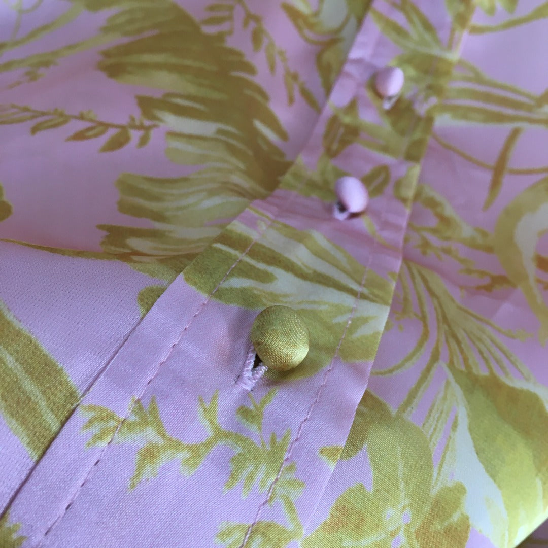 Zimmerma** new suit, yellow flower print long-sleeved shirt + shorts