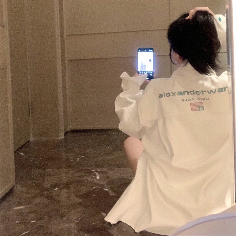 alexanderwang rhinestone denim jacket