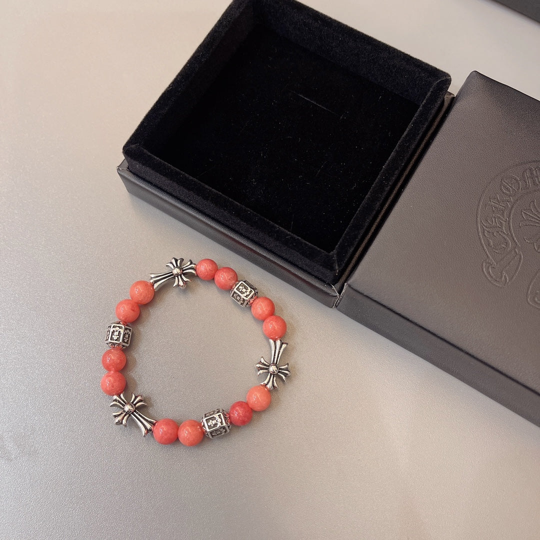 Chrome He**Natural Bracelet Orange
