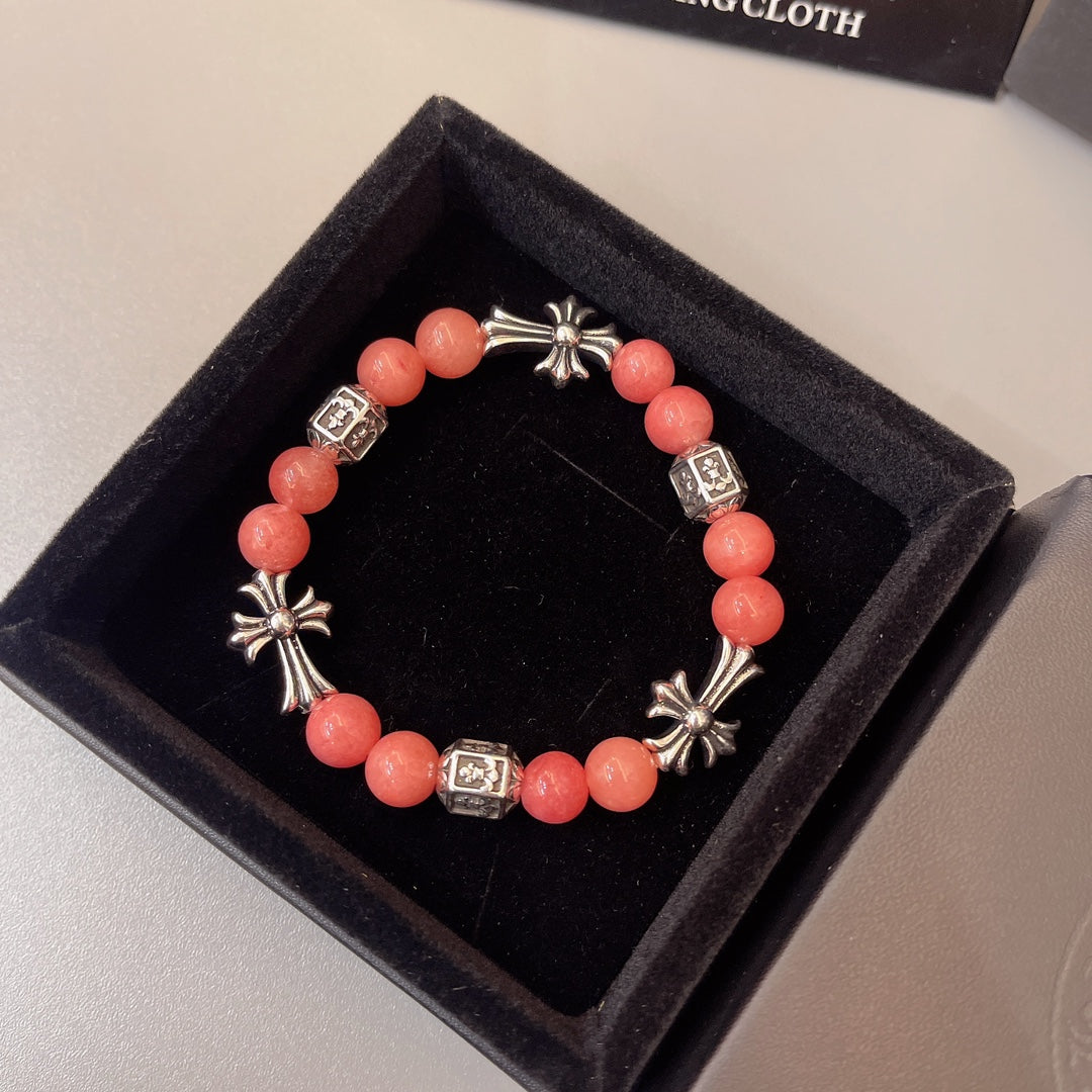 Chrome He**Natural Bracelet Orange