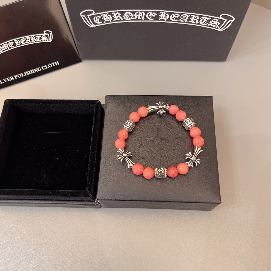 Chrome He**Natural Bracelet Orange