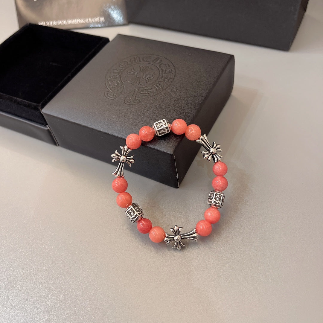 Chrome He**Natural Bracelet Orange