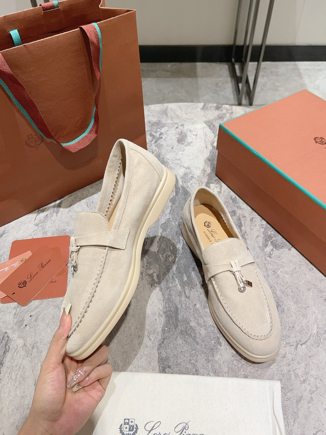 Loro Pian* Classic British Tassel Flat Loafers