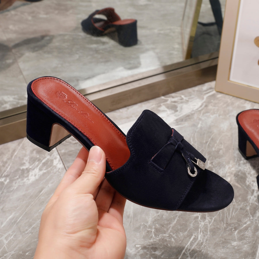 LORO PI***  mid-heel slippers.