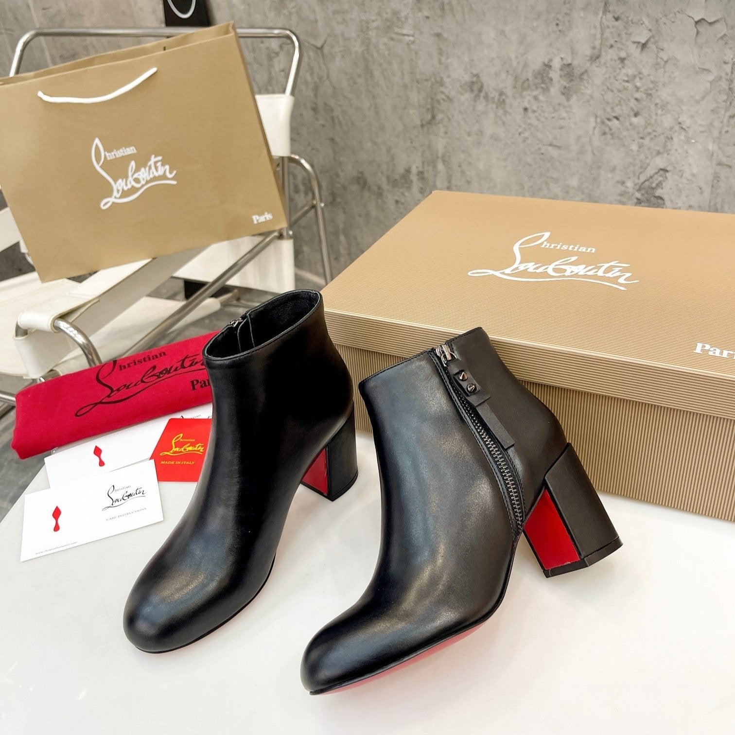 Christi** Loubout** boots vip1:1