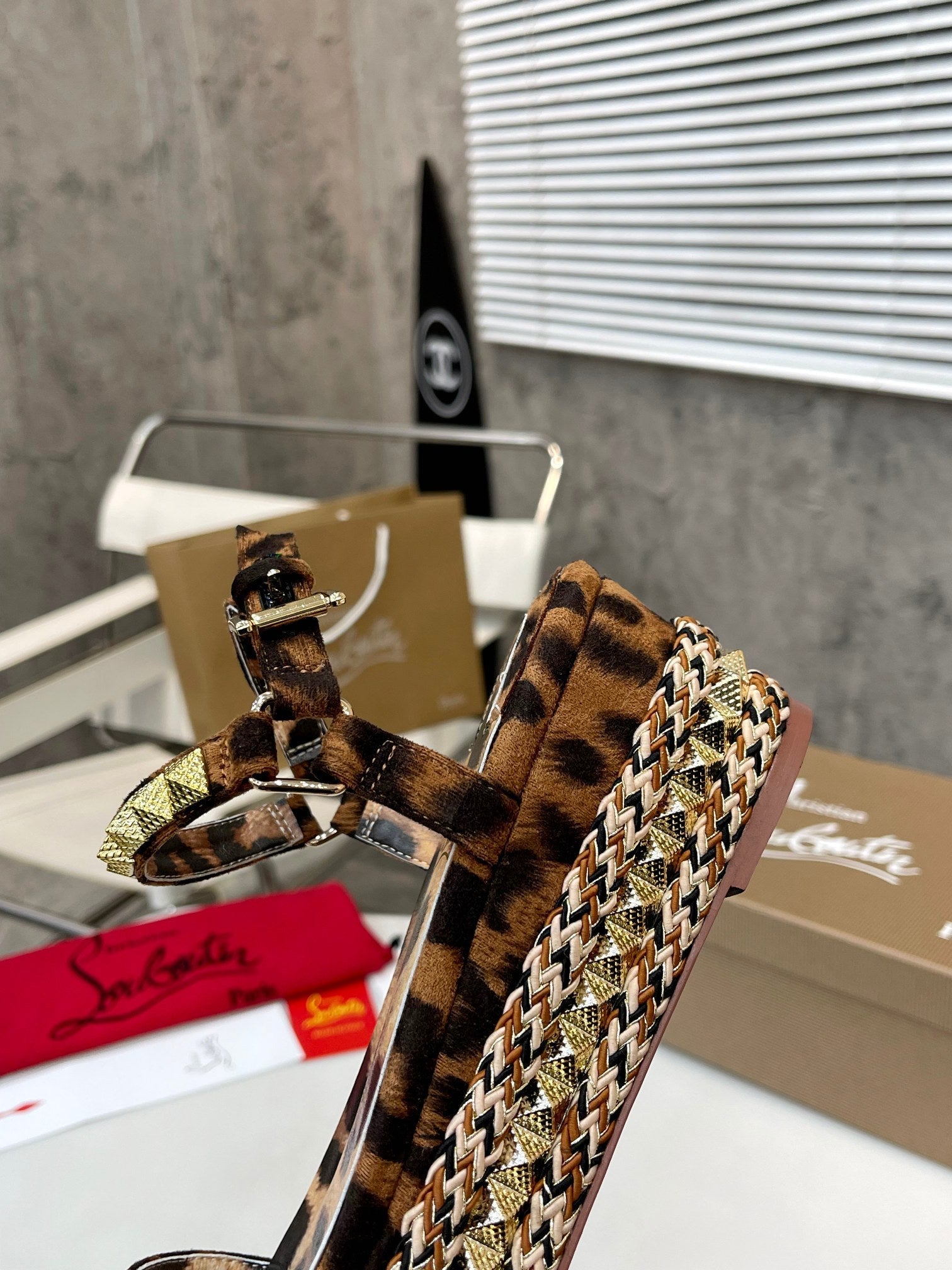 Christi** Loubout** new leather latest catwalk model VIP1:1