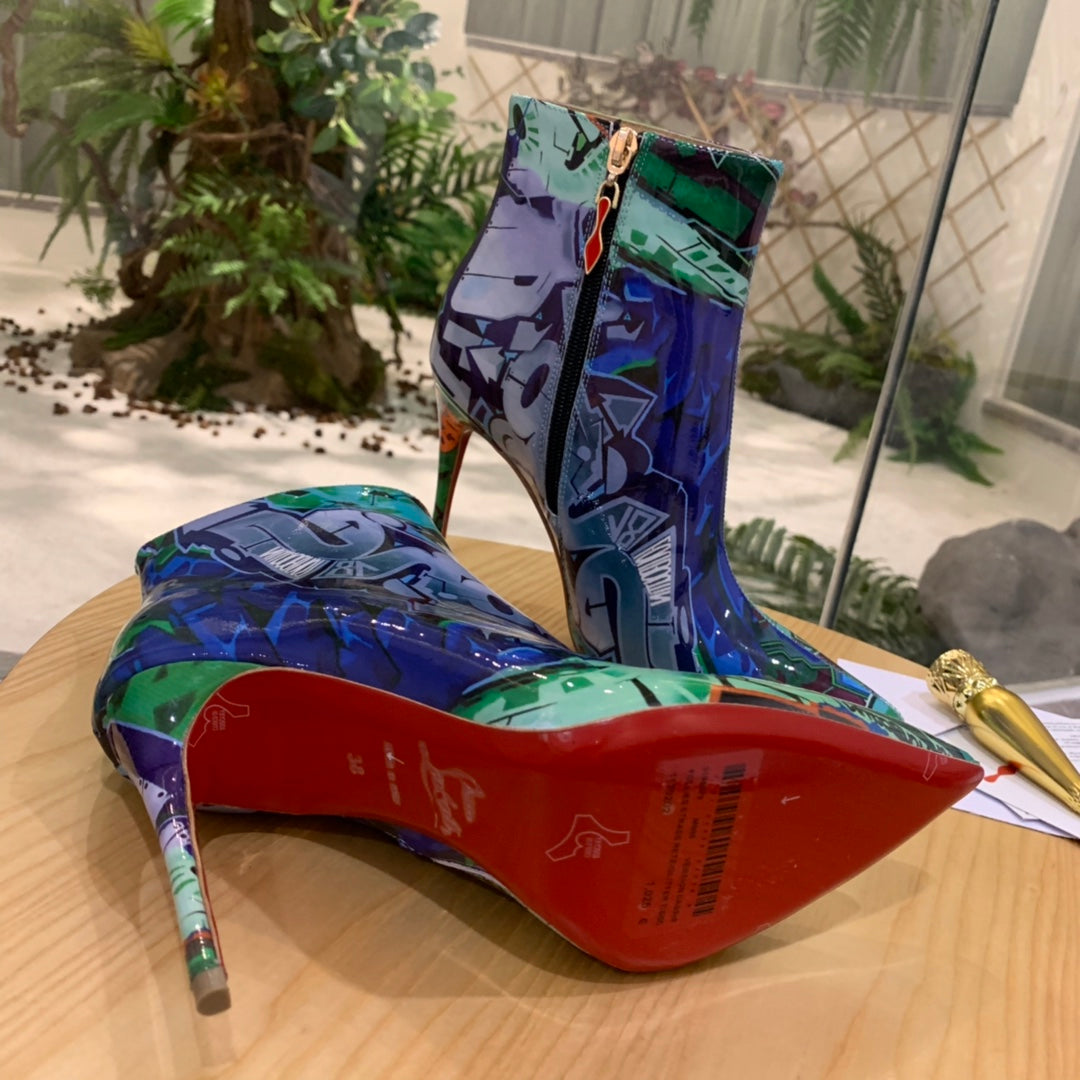 Christi** Loubout** new latest printed leather VIP1:1