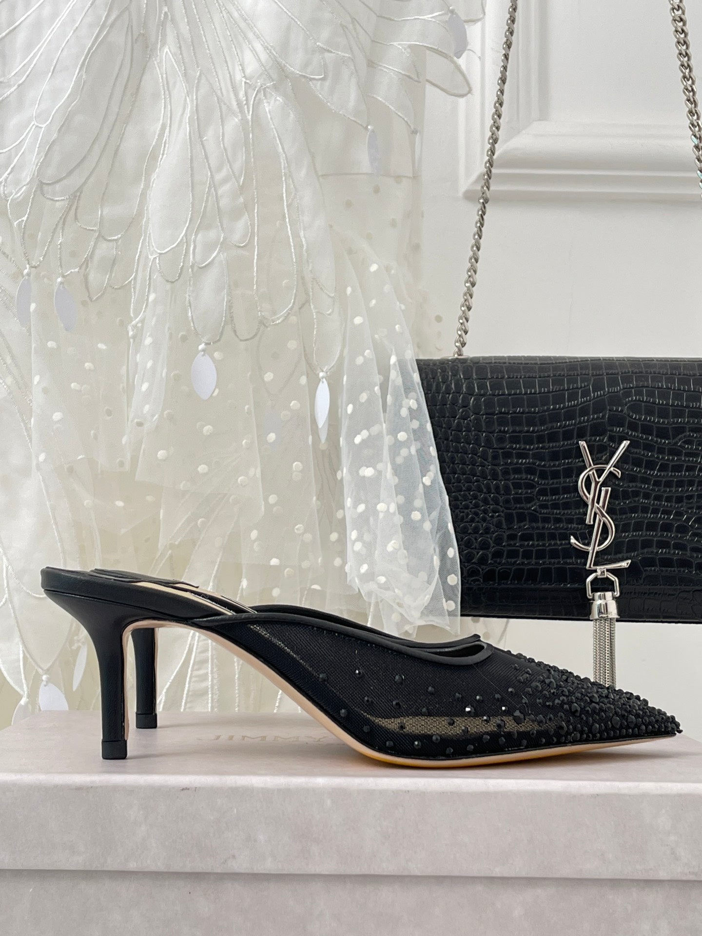 Jim** Cho* rhinestone high heels VIP1:1