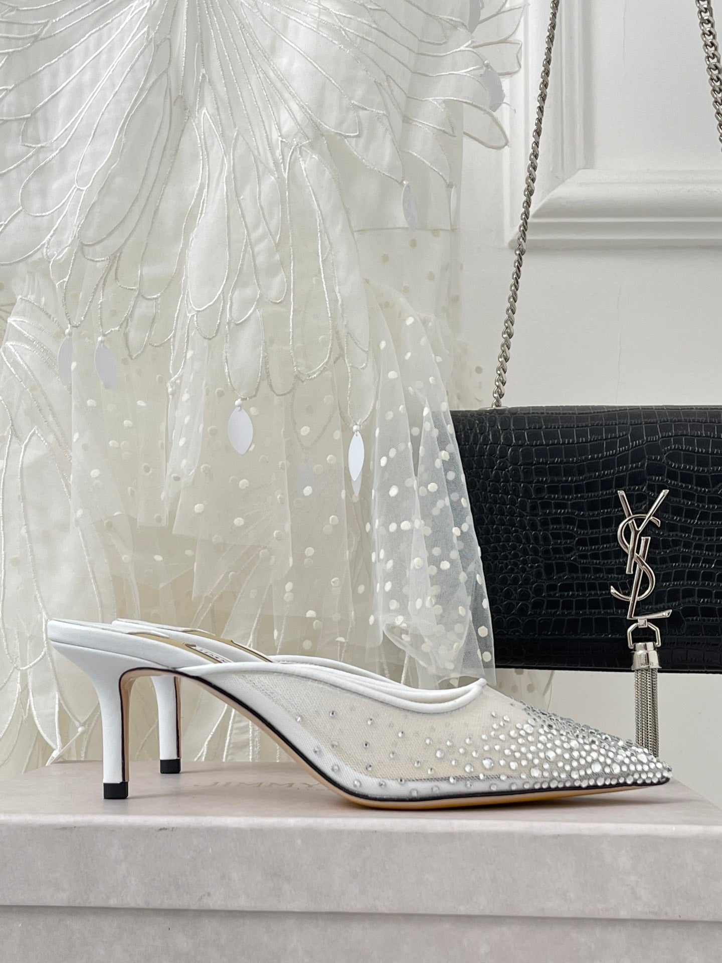 Jim** Cho* rhinestone high heels VIP1:1