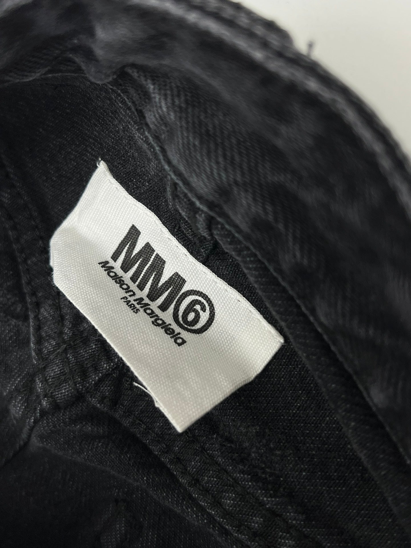 MM6 front and back gradient full print trousers