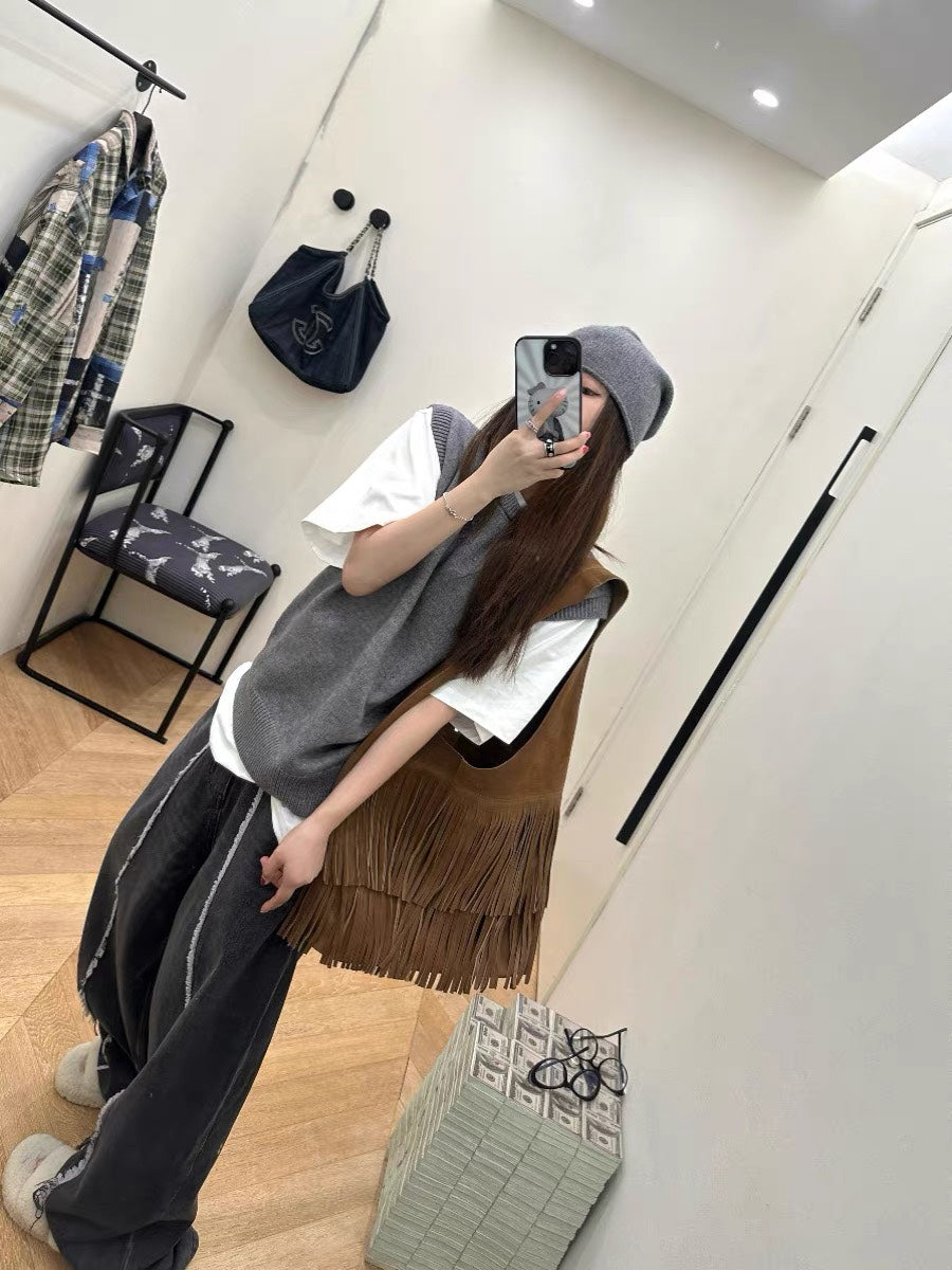 MM6 loose denim trousers