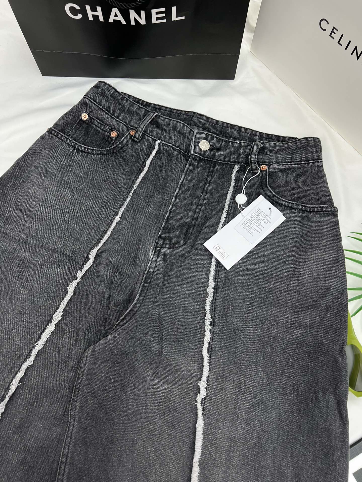 MM6 loose denim trousers
