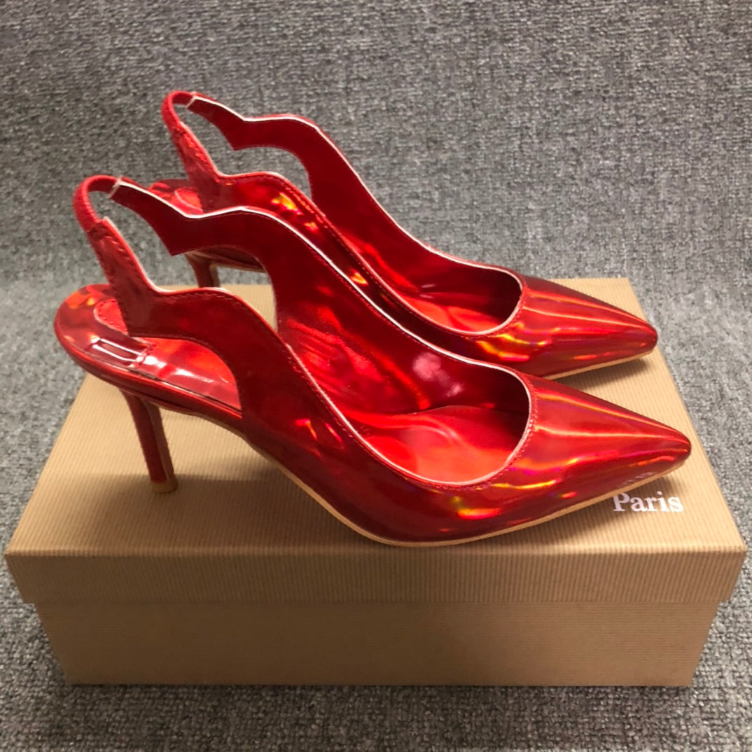 Christia** Loubout** red women's high heels