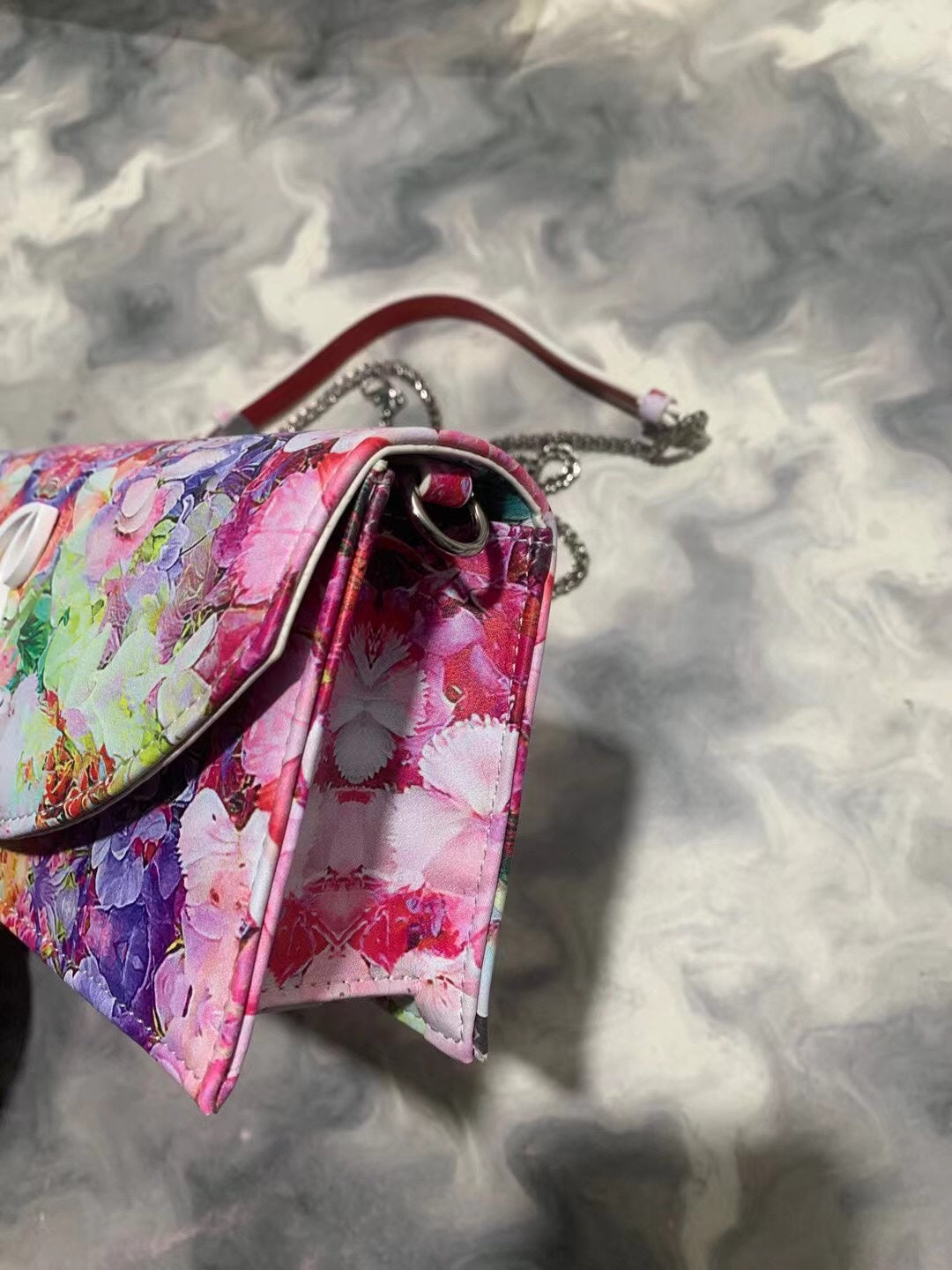 Christi** Loubout** New Flower Shoulder Bag