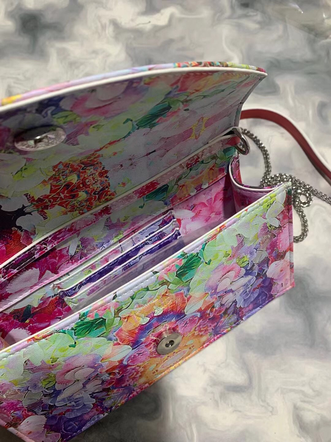 Christi** Loubout** New Flower Shoulder Bag