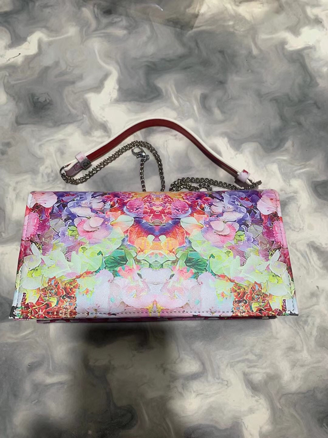 Christi** Loubout** New Flower Shoulder Bag
