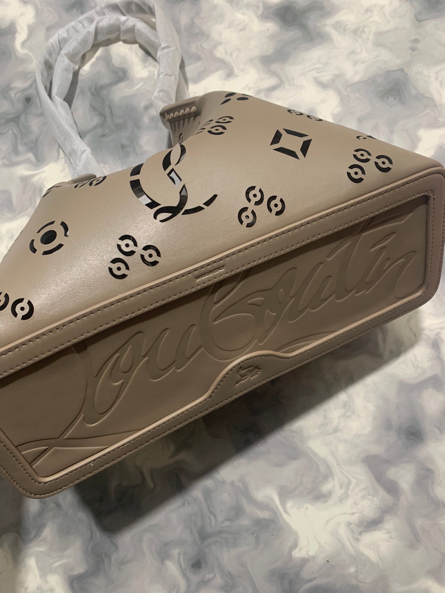 Christi** Loubout** hollow handbag