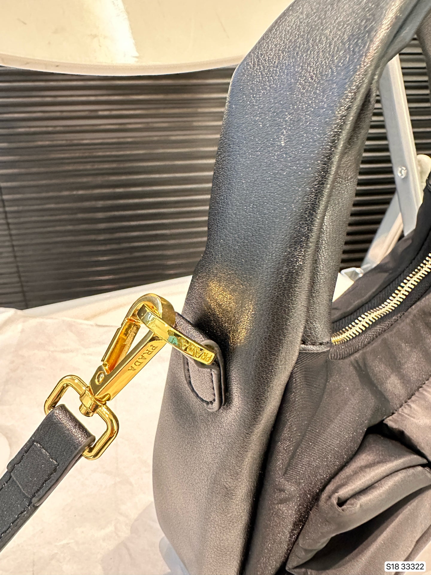 Black bow French elegant sweet retro bag