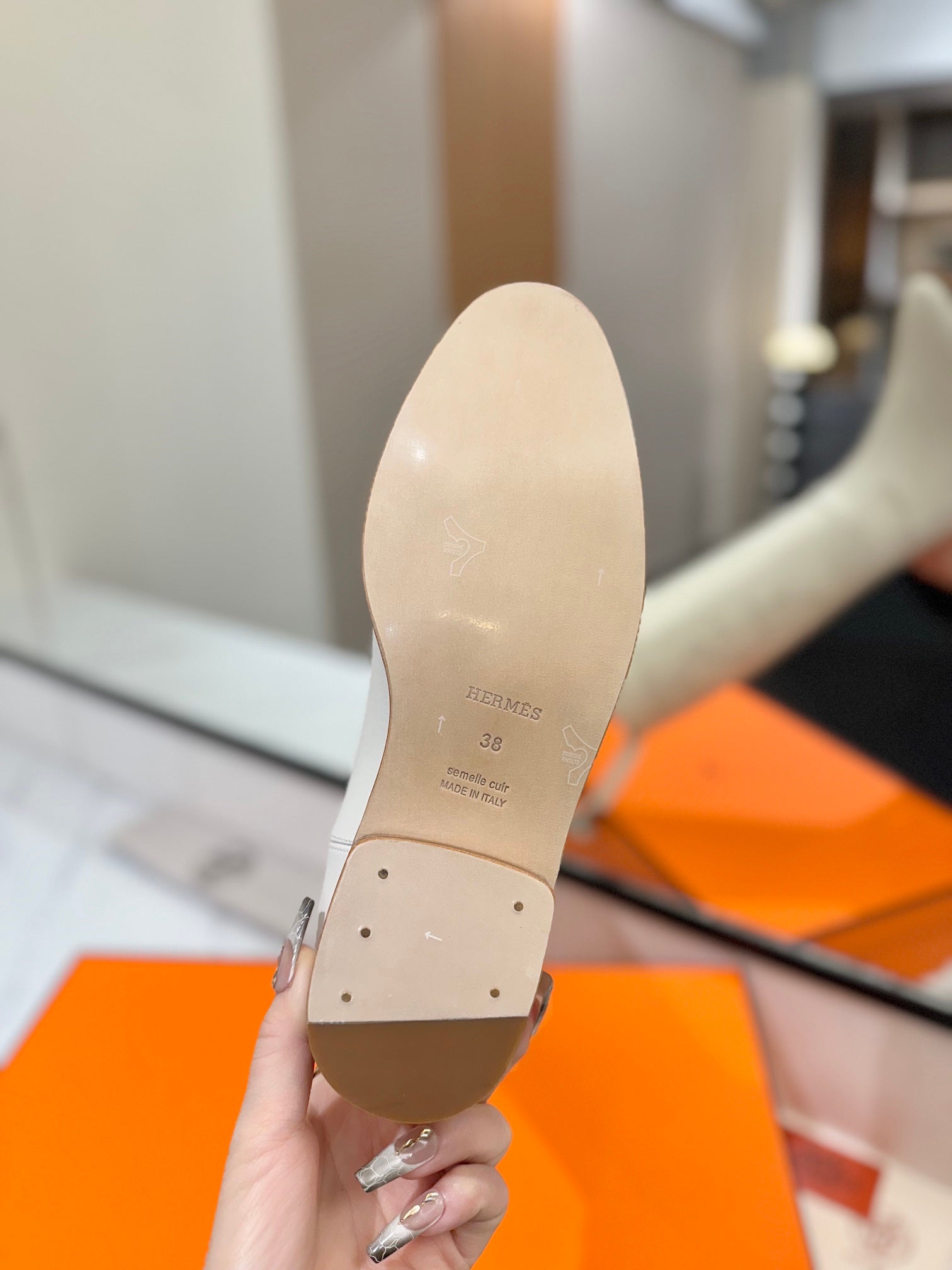 Herme* high-end hot girl kelly jumping knight boots top quality craftsmanship VIP 1:1