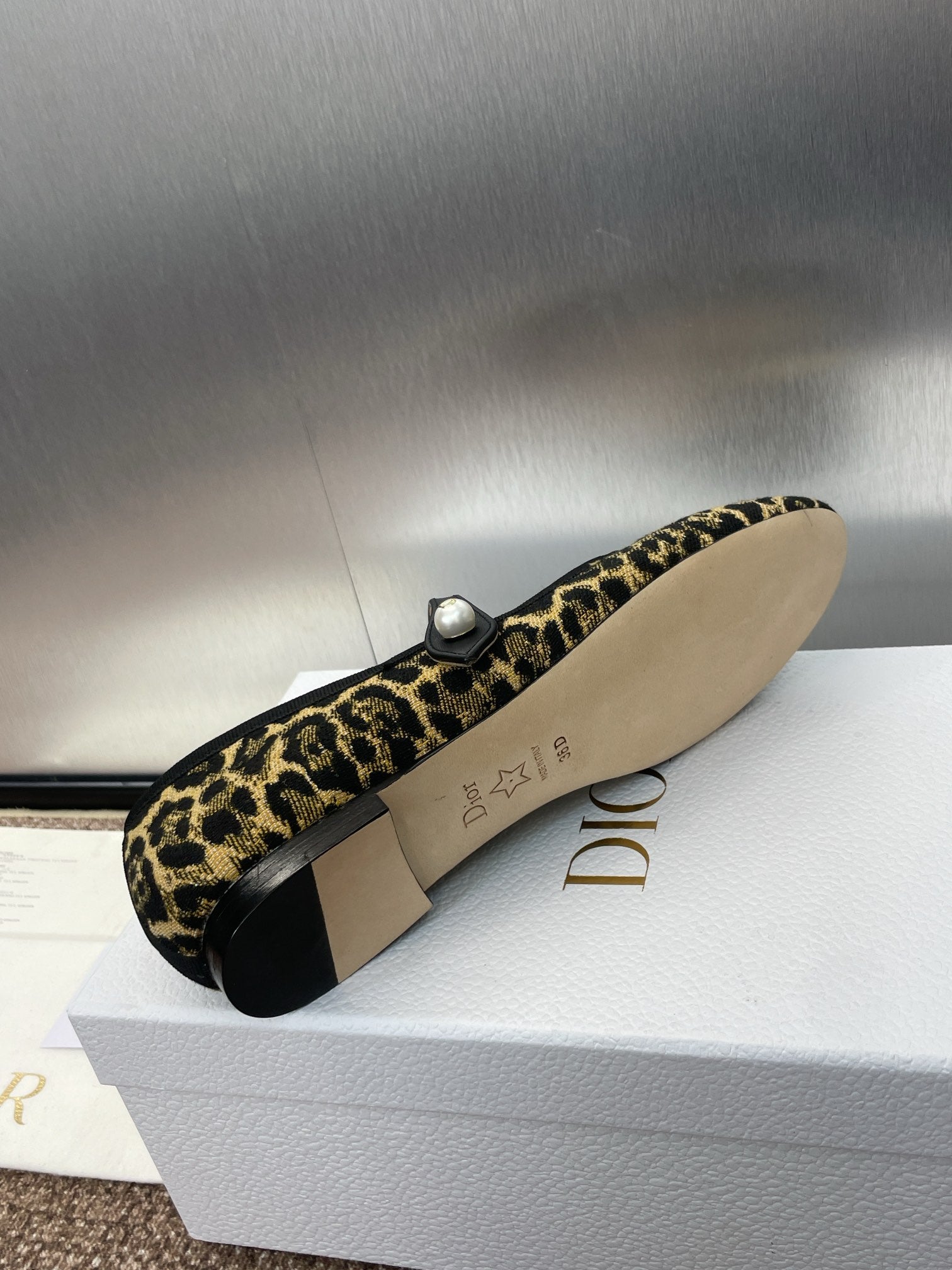 D*or 2024 Early Spring Haute Couture Collection New Iconic Electric Embroidery Raglan Pattern Ballet Shoes  VIP 1:1