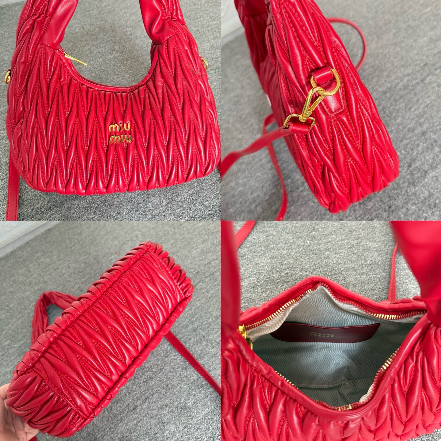 Stylish pleated handbag