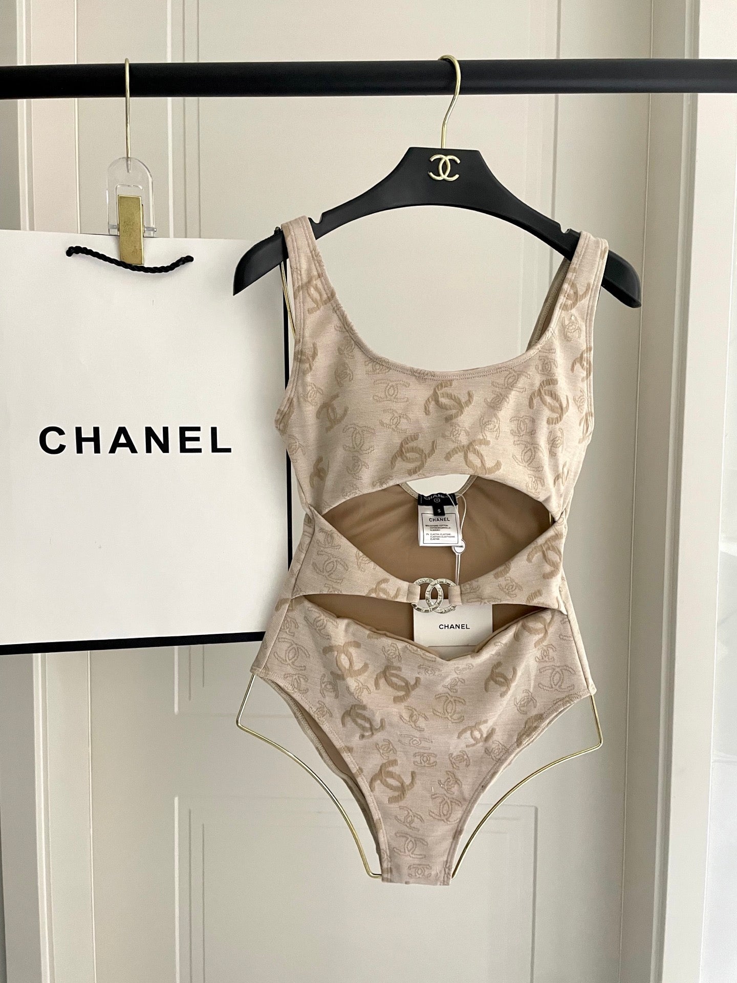 New jacquard one-piece swimsuit