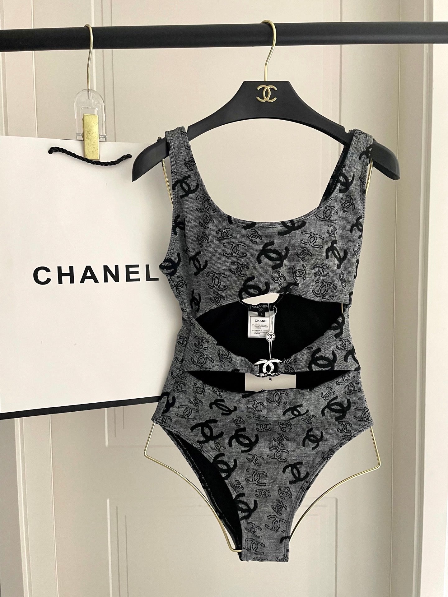 New jacquard one-piece swimsuit