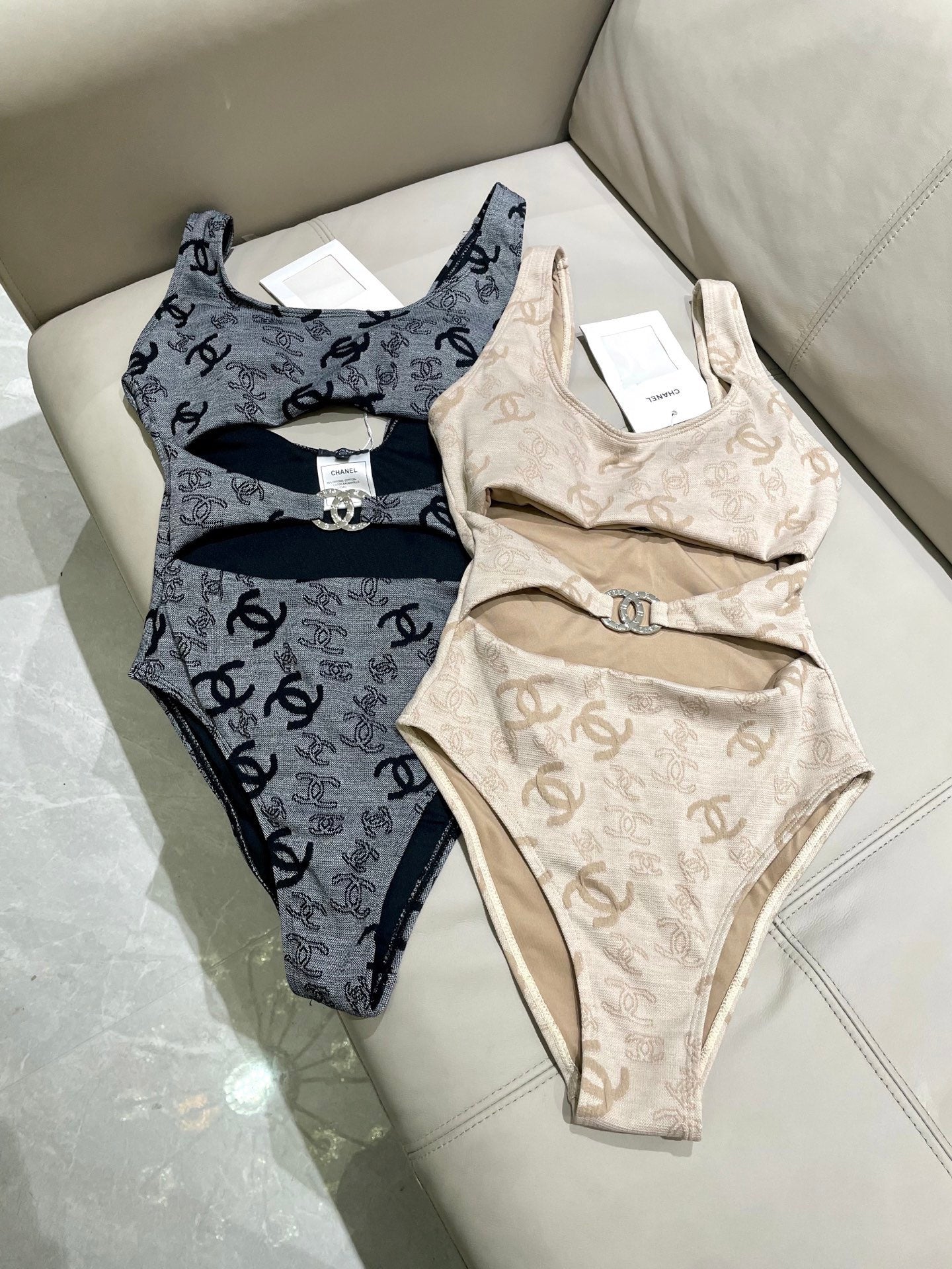 New jacquard one-piece swimsuit